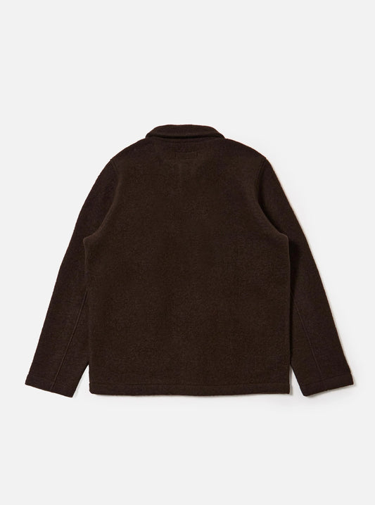 Universal Works Brown Wool Fleece Field Jacket