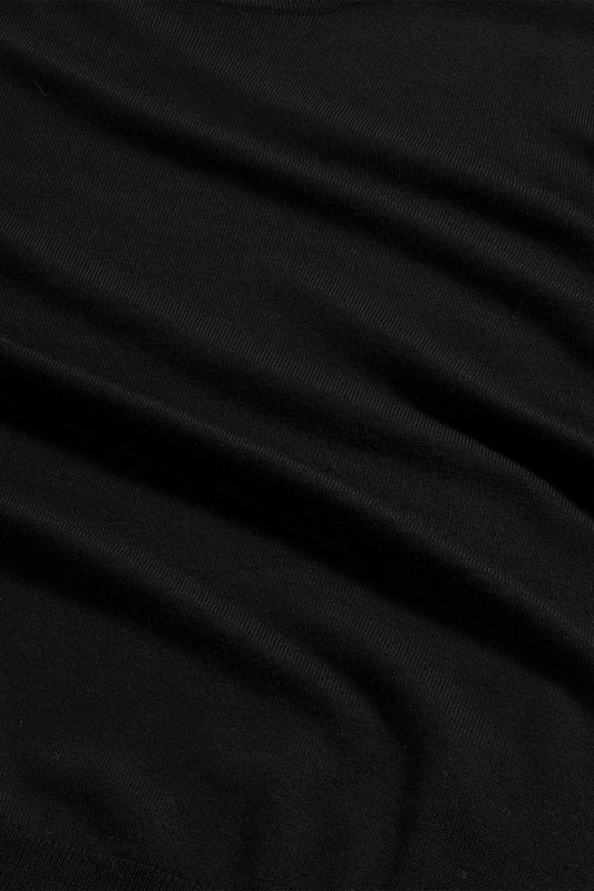 NN.07 Black Ted Lightweight Wool Knitted Sweatshirt