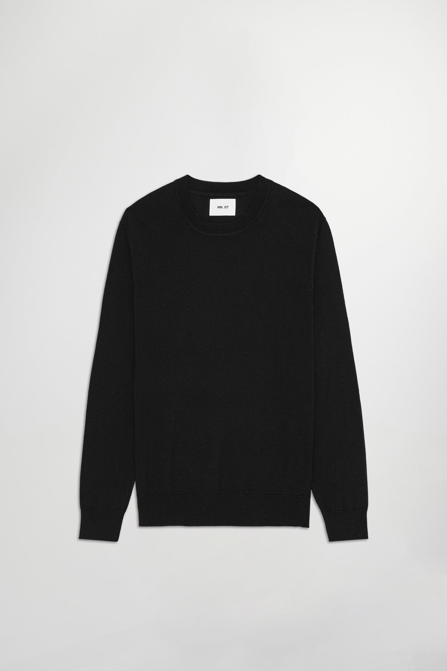 NN.07 Black Ted Lightweight Wool Knitted Sweatshirt