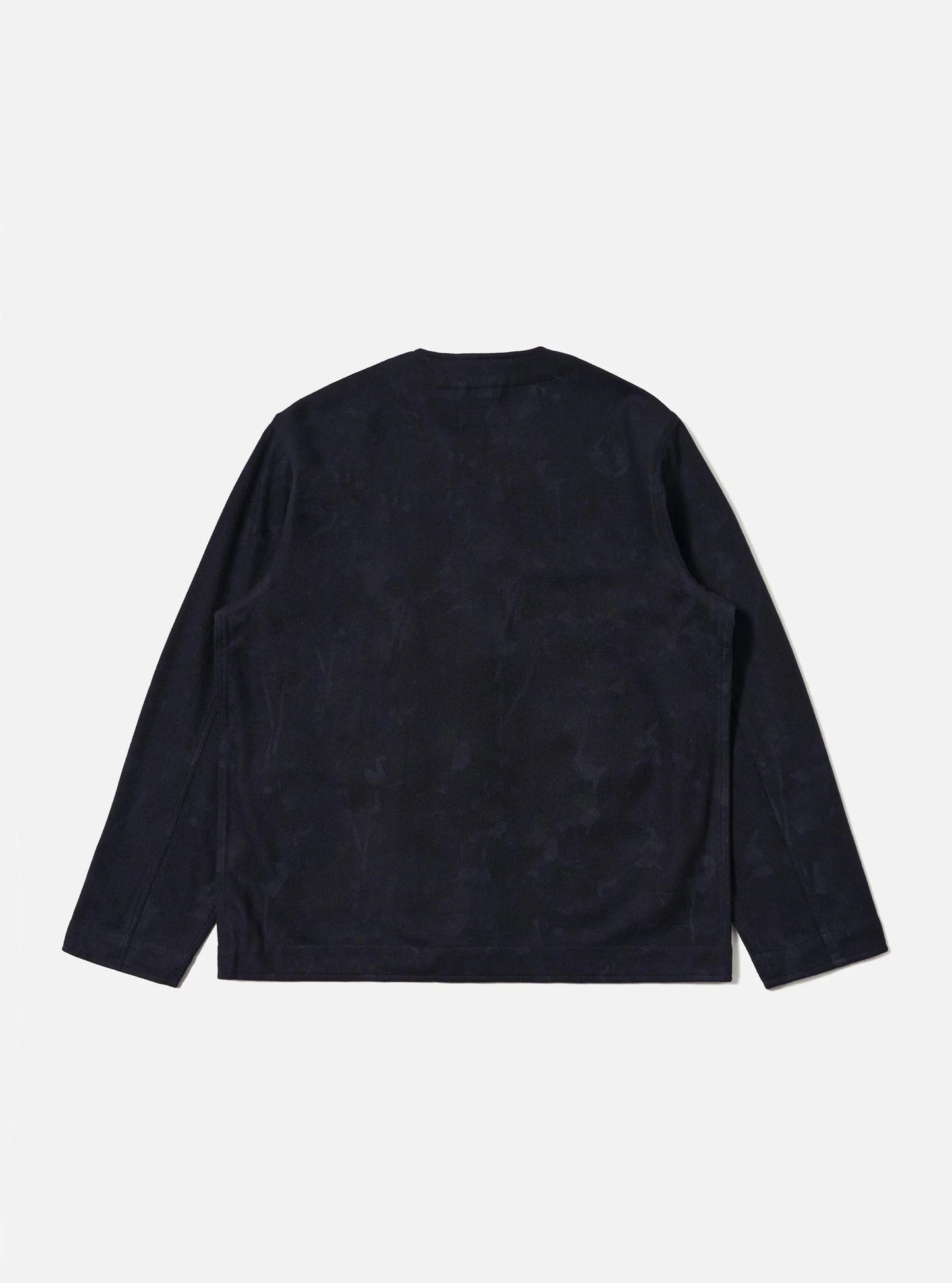 Universal Works Navy Flower Print Flannel Cabin Jacket