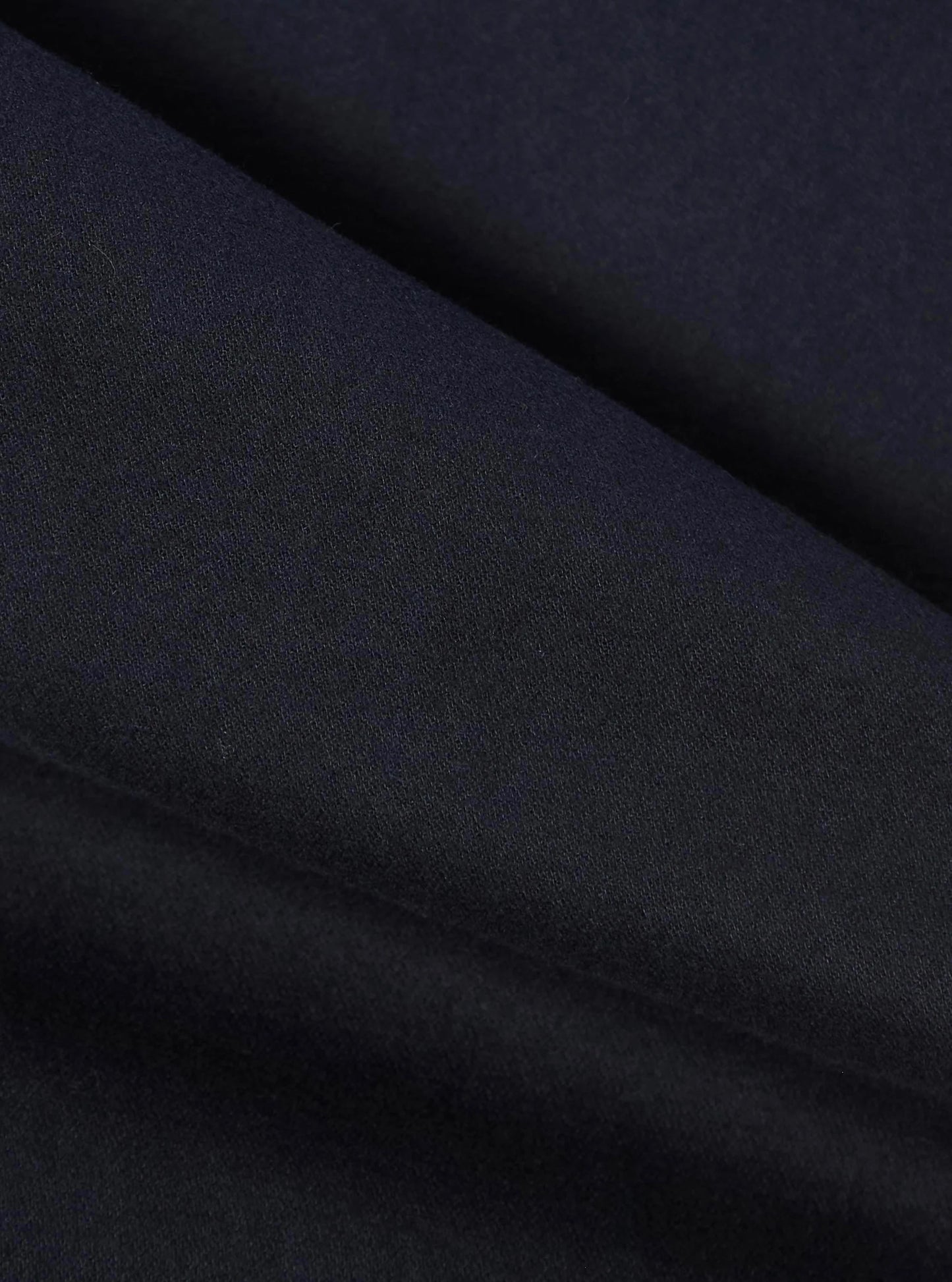 Universal Works Navy Brushed Moleskin Pleated Track Pant