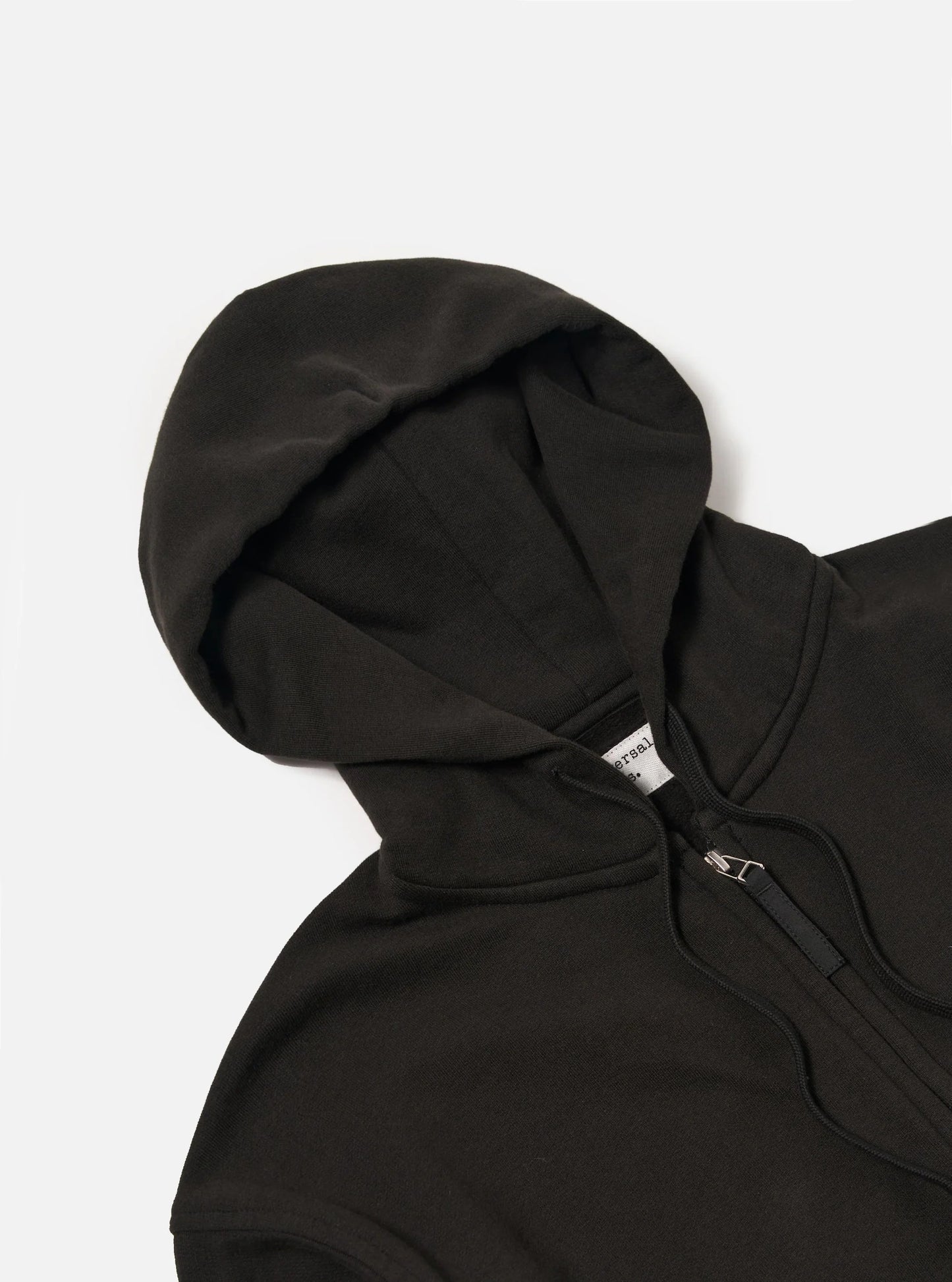Universal Works Black Brush Back Sweat New York Hoodie