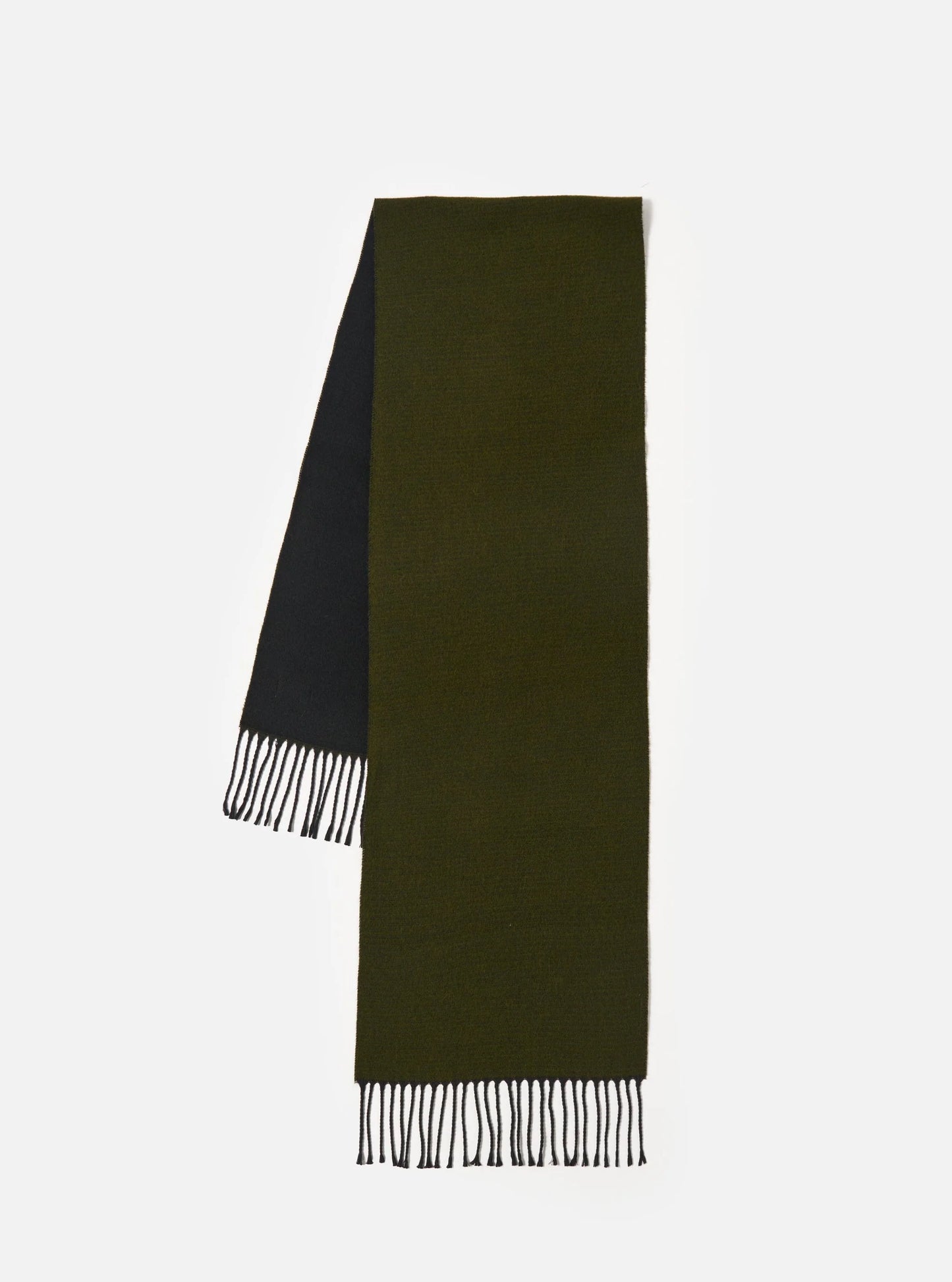 Universal Works Green/Black Double Sided Scarf