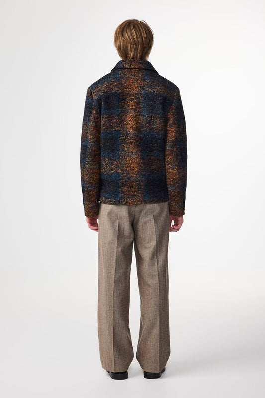 NN.07 Multi Blue Gael Jacquard Jacket