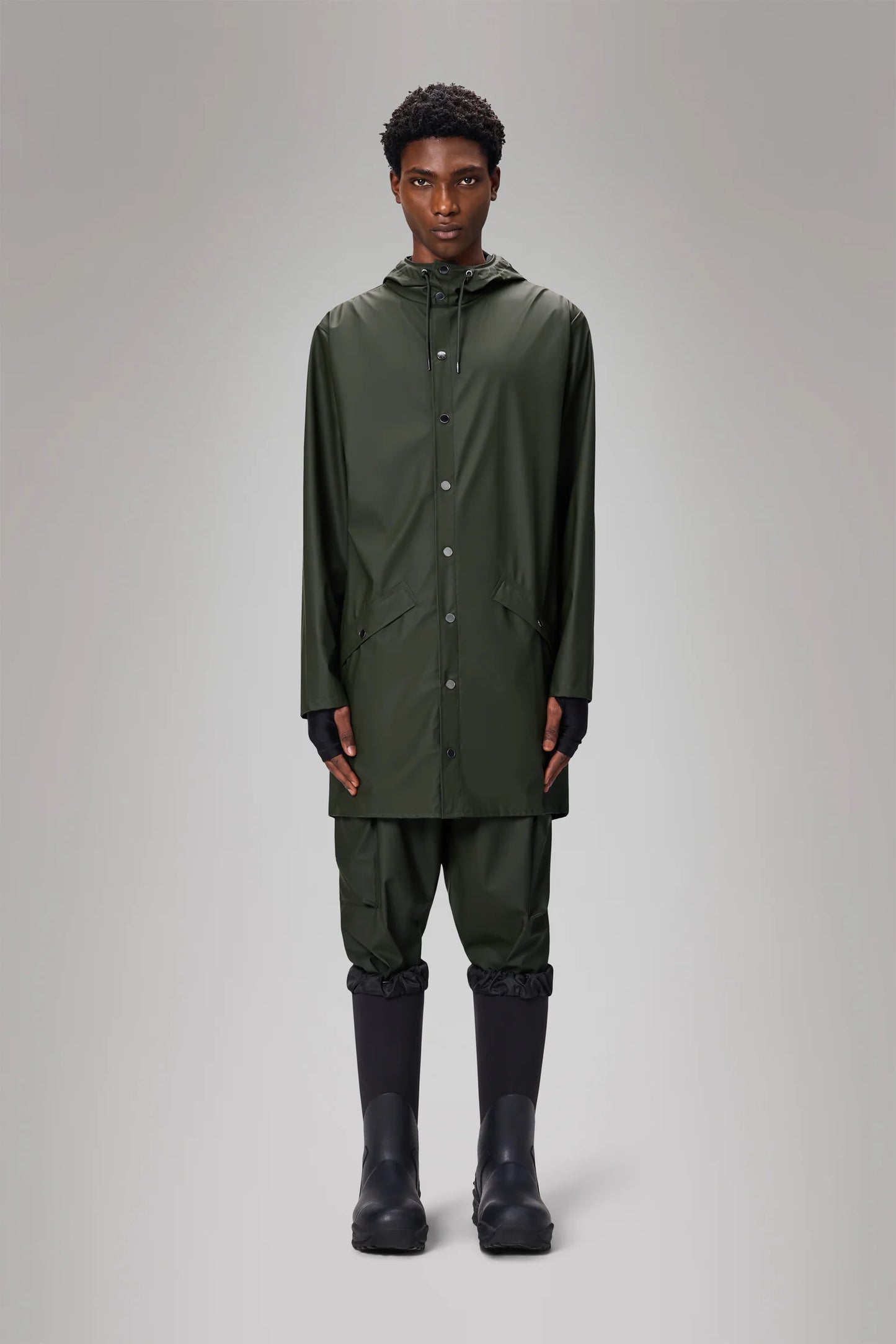 RAINS Rains Olive Fishtail Parka