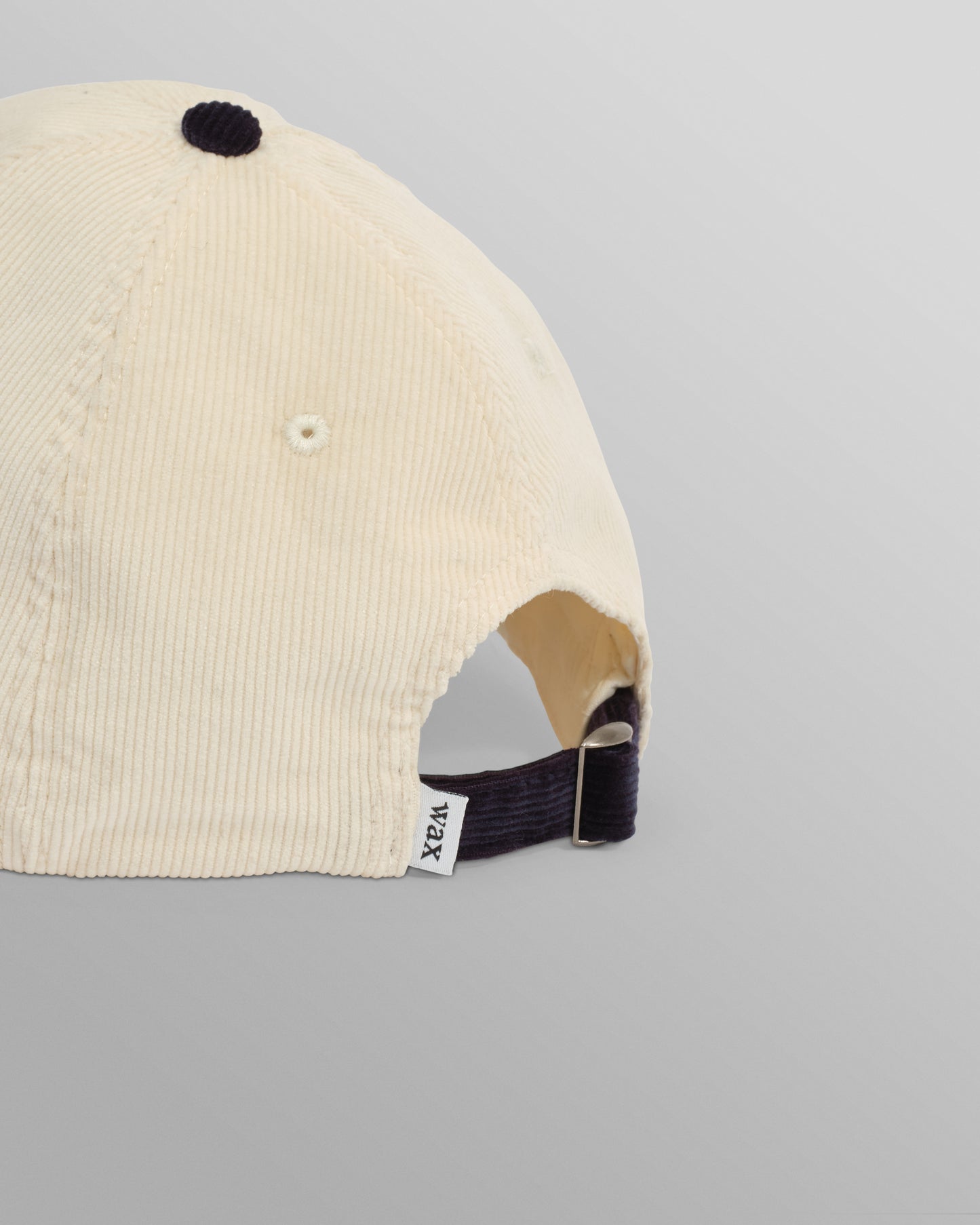 Wax London Ecru/Navy Cord Spencer Cap