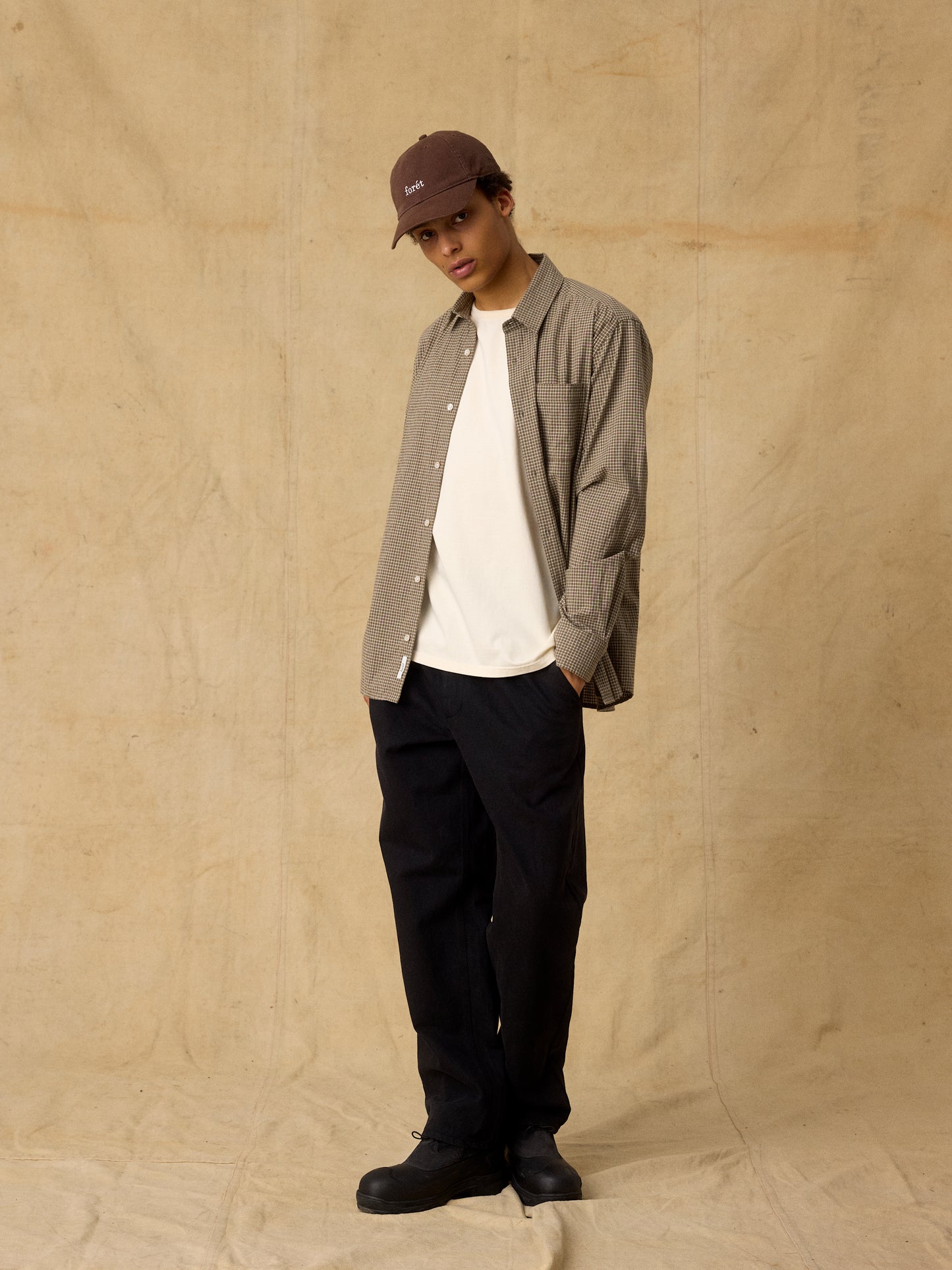 Forét Black Clay Twill Pants