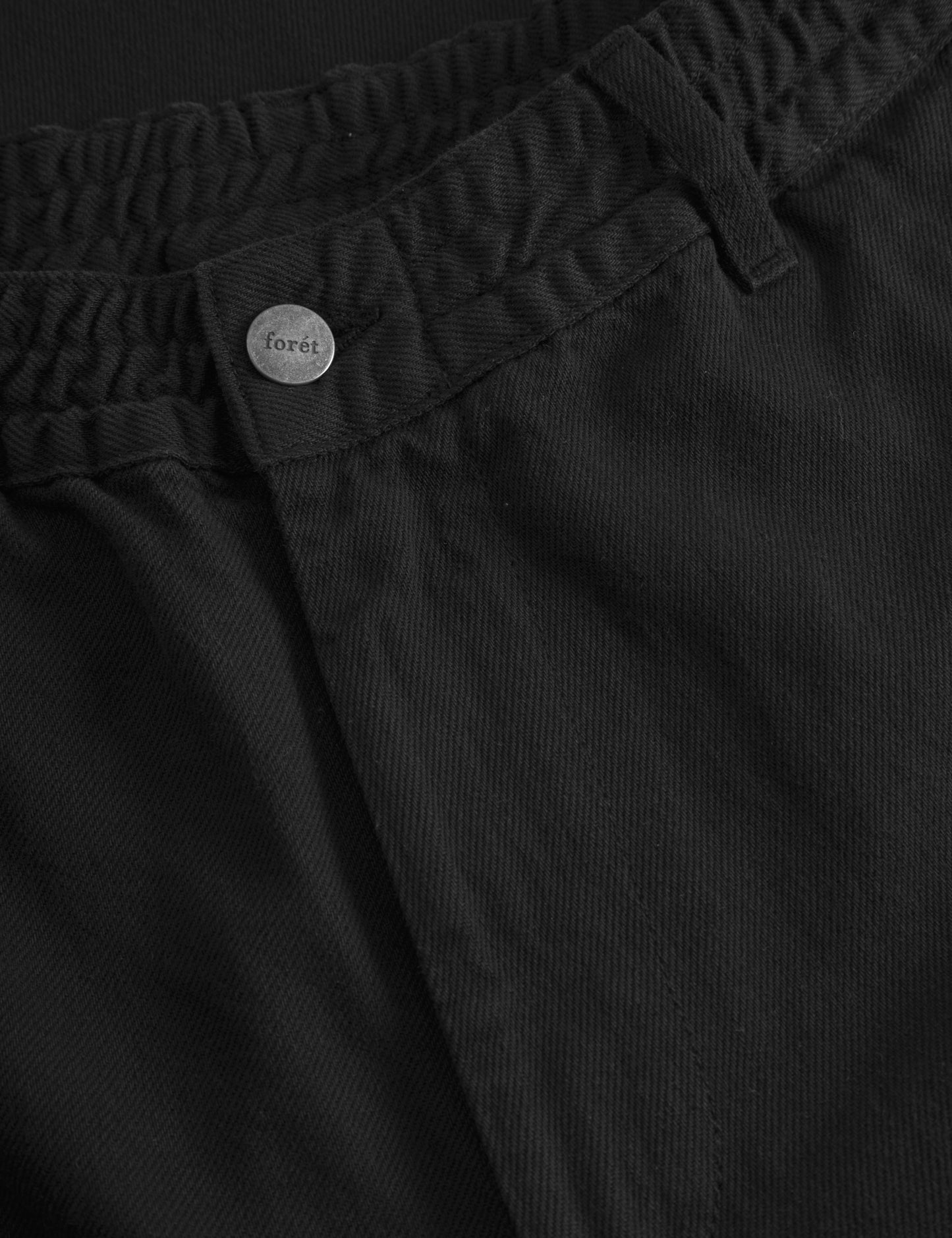 Forét Black Clay Twill Pants
