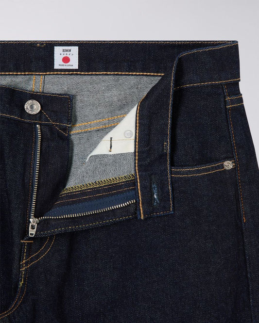 EDWIN Blue Rinsed Tapered Jeans