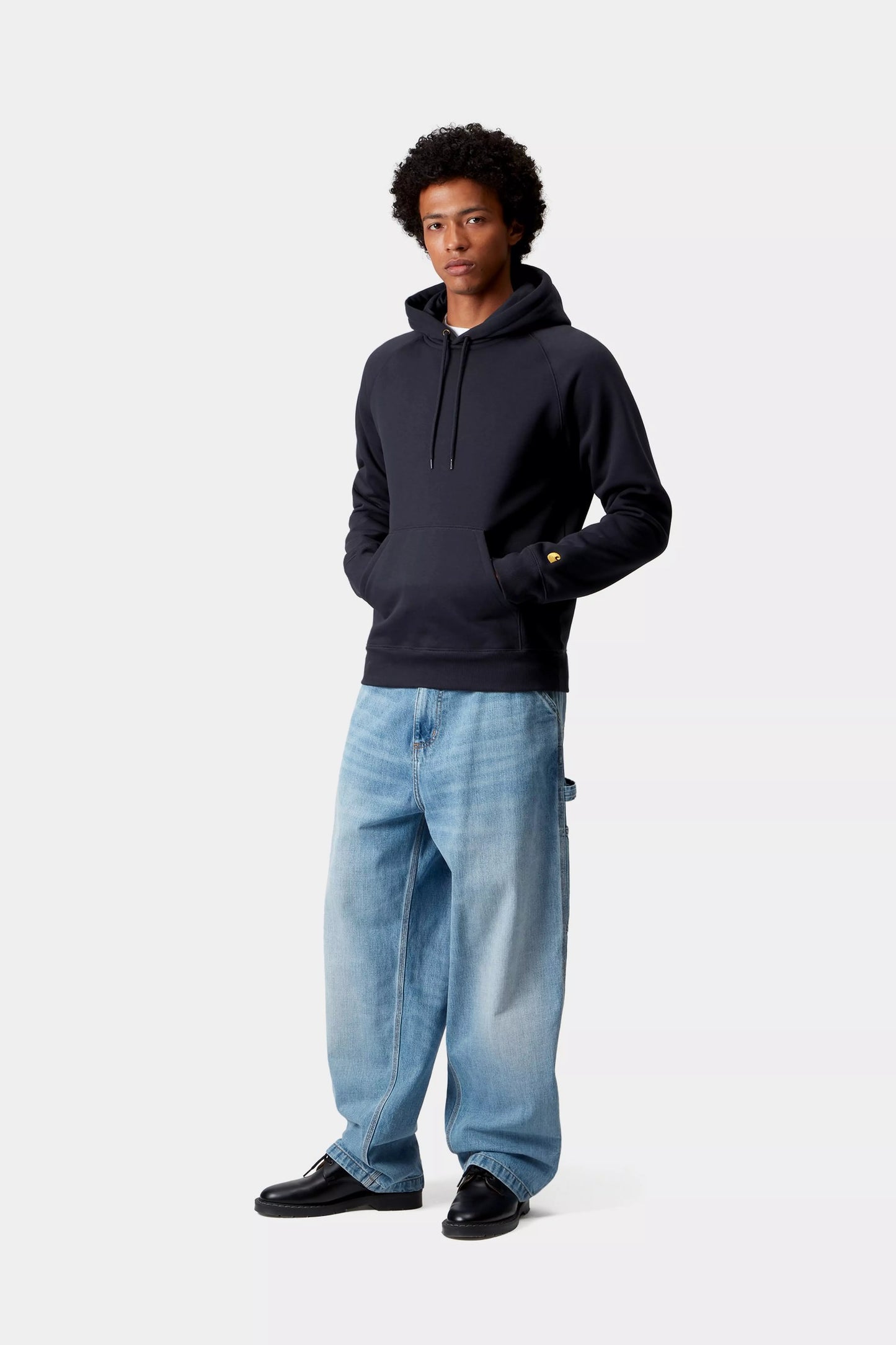 Carhartt WIP Navy Chase Hooded Sweatshirt