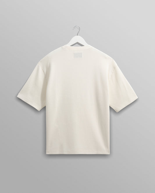 Wax London Ecru Milton Waffle T-Shirt