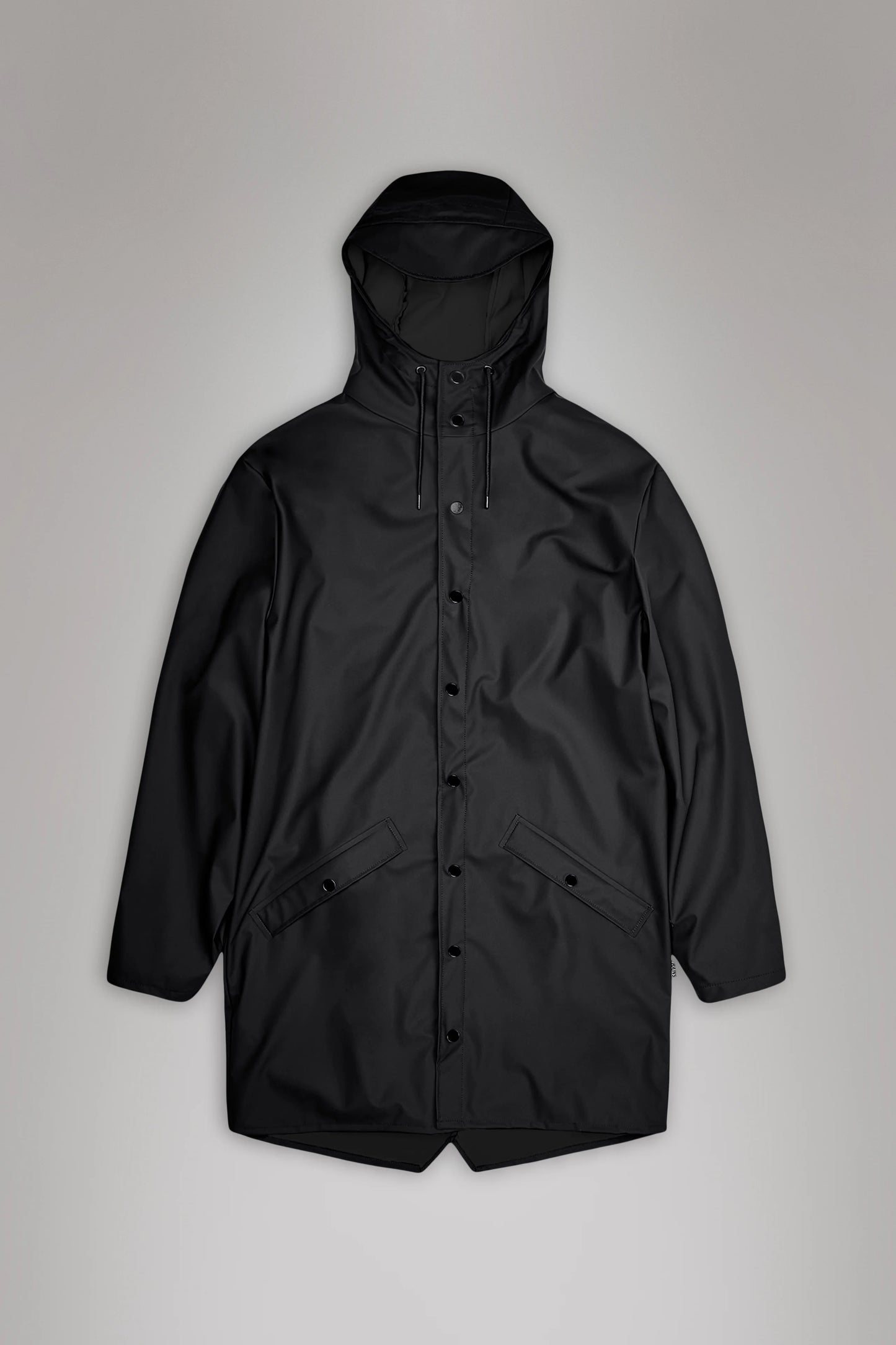 RAINS Black Fishtail Parka