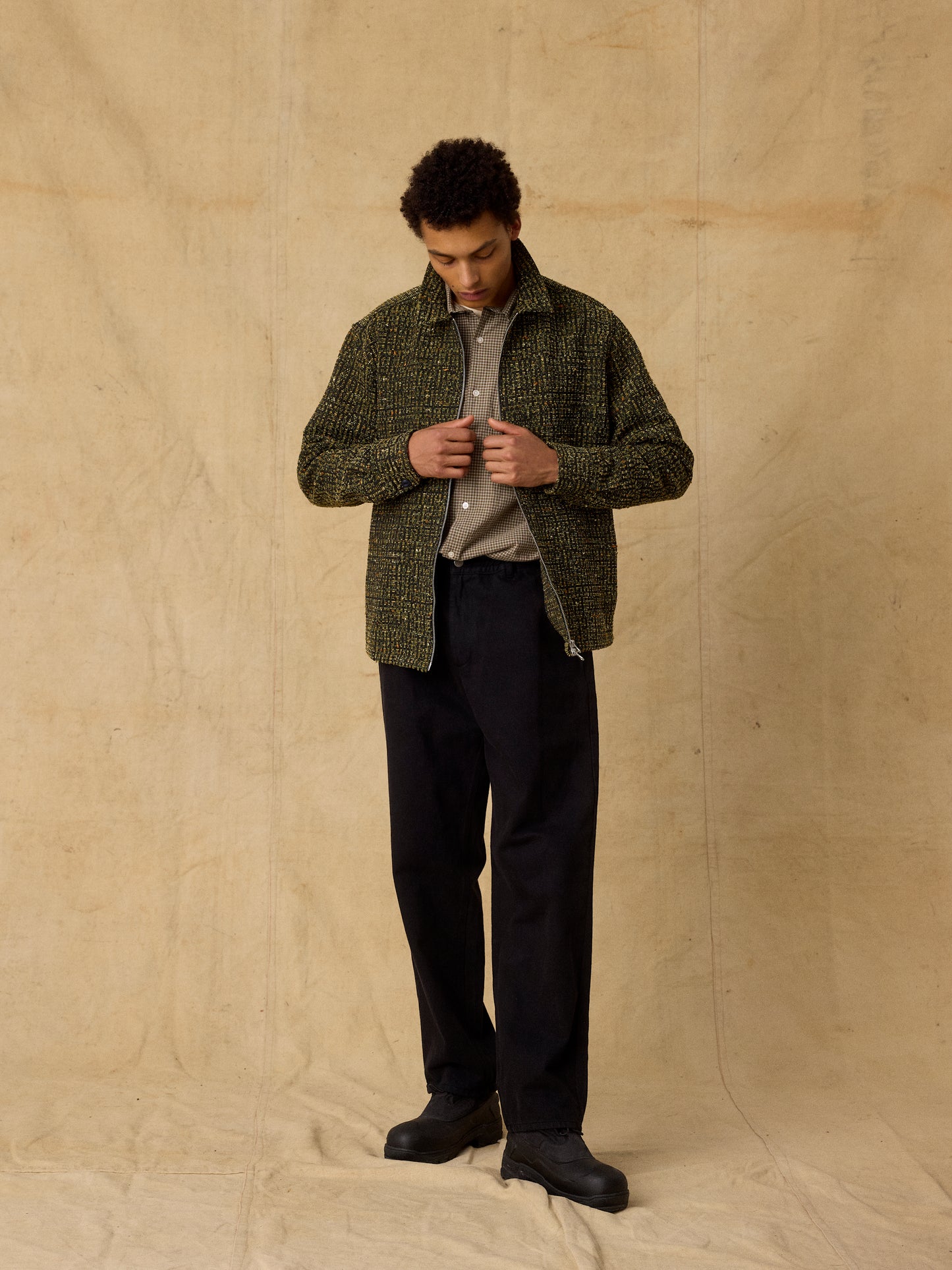 Forét Black Clay Twill Pants