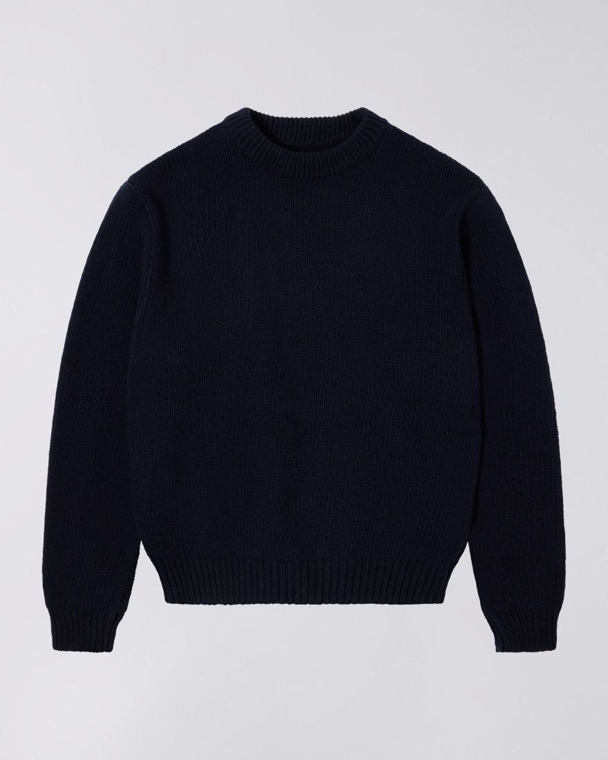 EDWIN Navy Ellis Knitted Sweatshirt