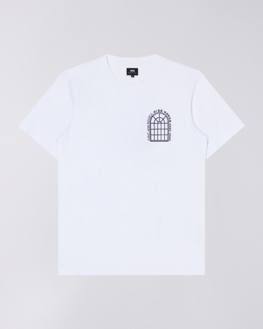 EDWIN White Sake And Roses T-Shirt