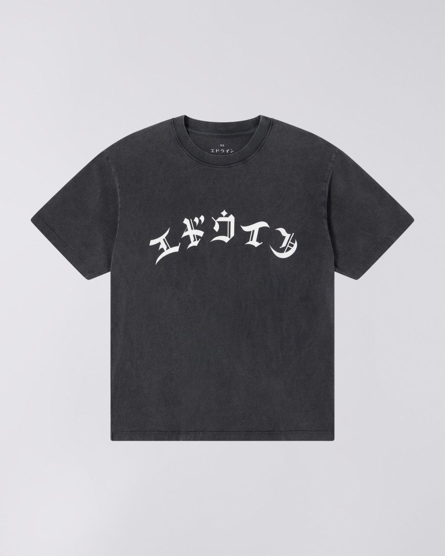 EDWIN Grey Motto T-Shirt