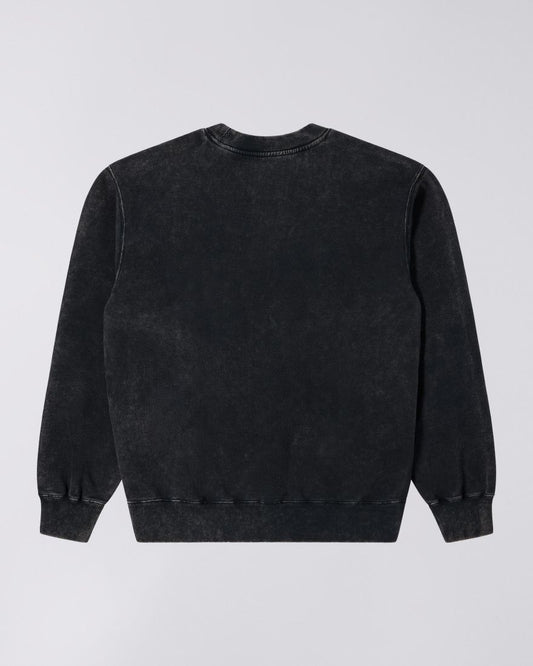 EDWIN Washed Black Axiom Crew Sweatshirt
