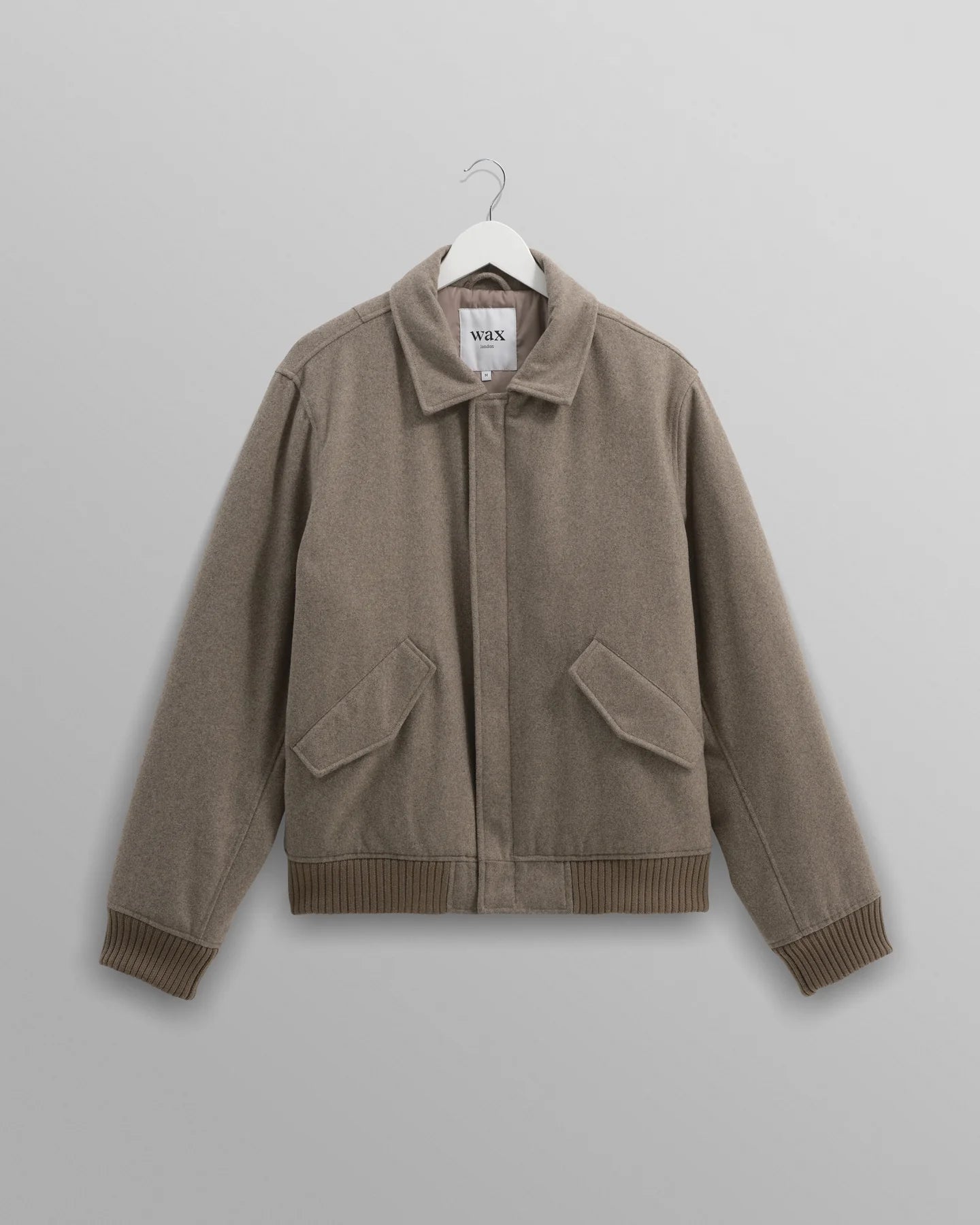 Wax London Green Wool Knoll Jacket