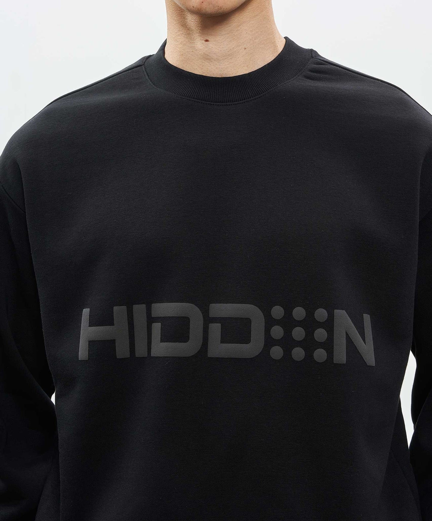 Hidden Hideout Black Large Logo Sweat