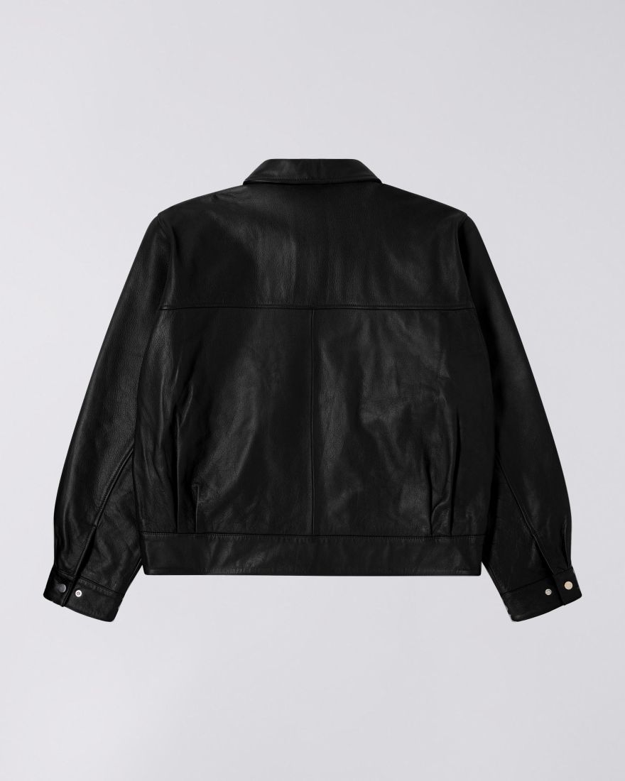 EDWIN Black Leather Dogma Jacket