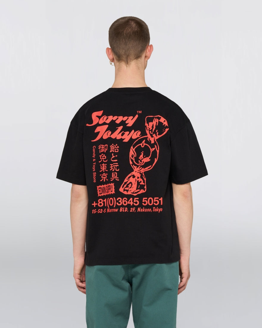 EDWIN Black Sorry Tokyo T-Shirt