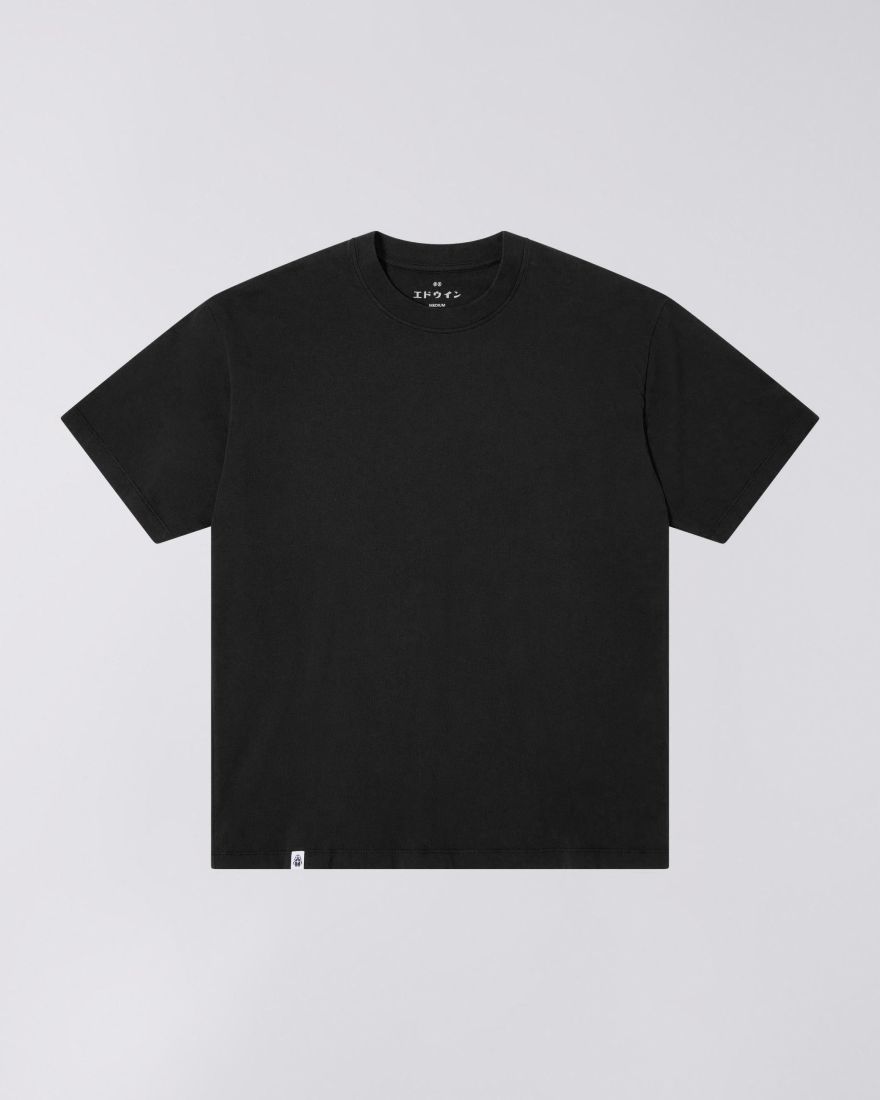EDWIN Black Oversized Basic T-Shirt