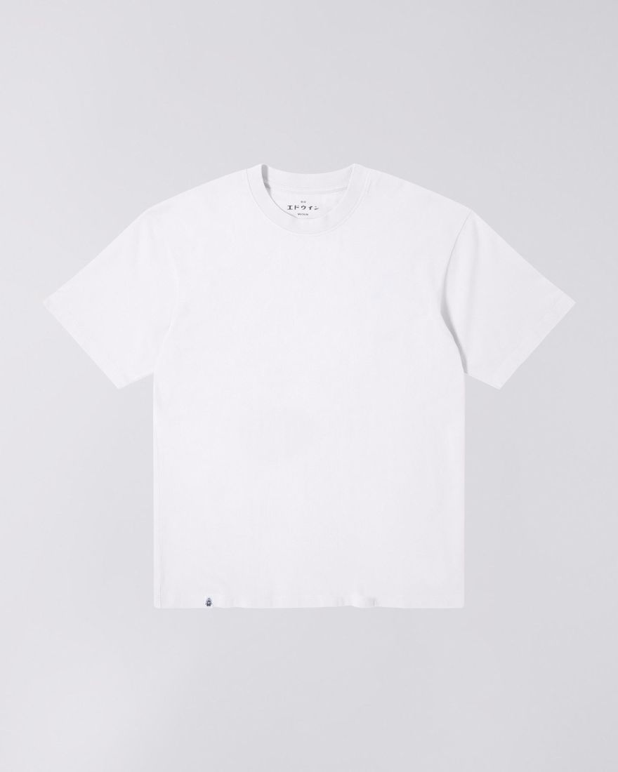 EDWIN White Oversized Basic T-Shirt