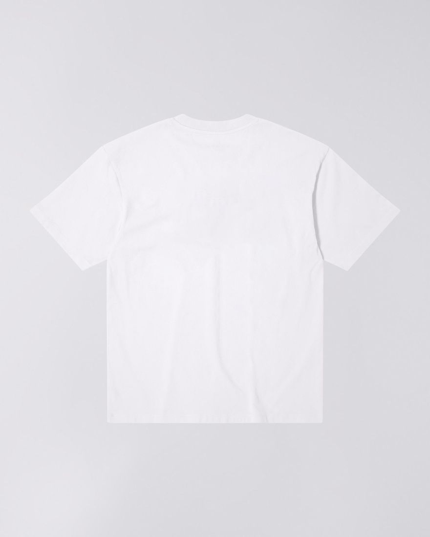 EDWIN White Oversized Basic T-Shirt