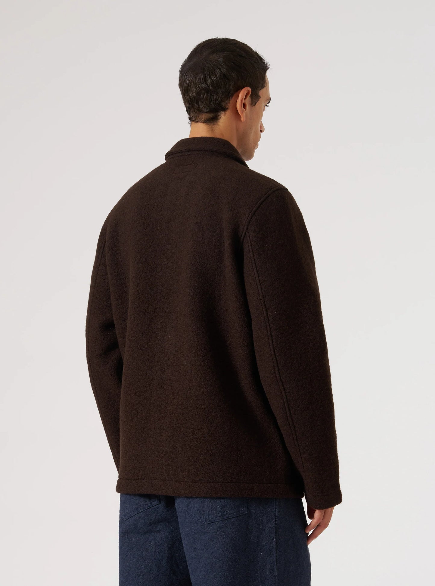 Universal Works Brown Wool Fleece Field Jacket
