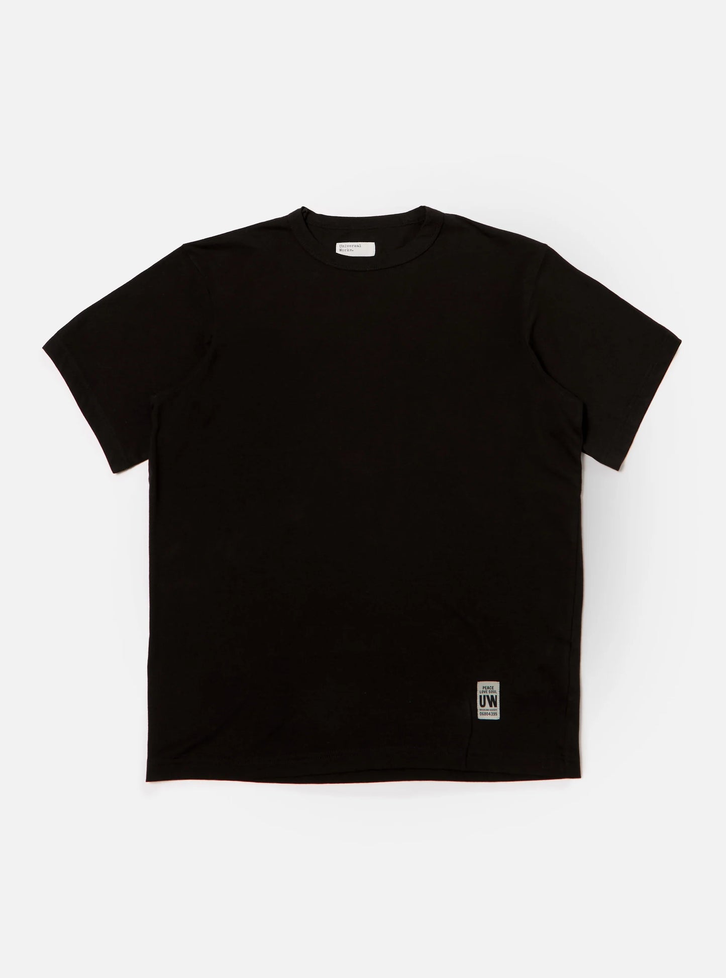 Universal Works Black Single Jersey Core Tee
