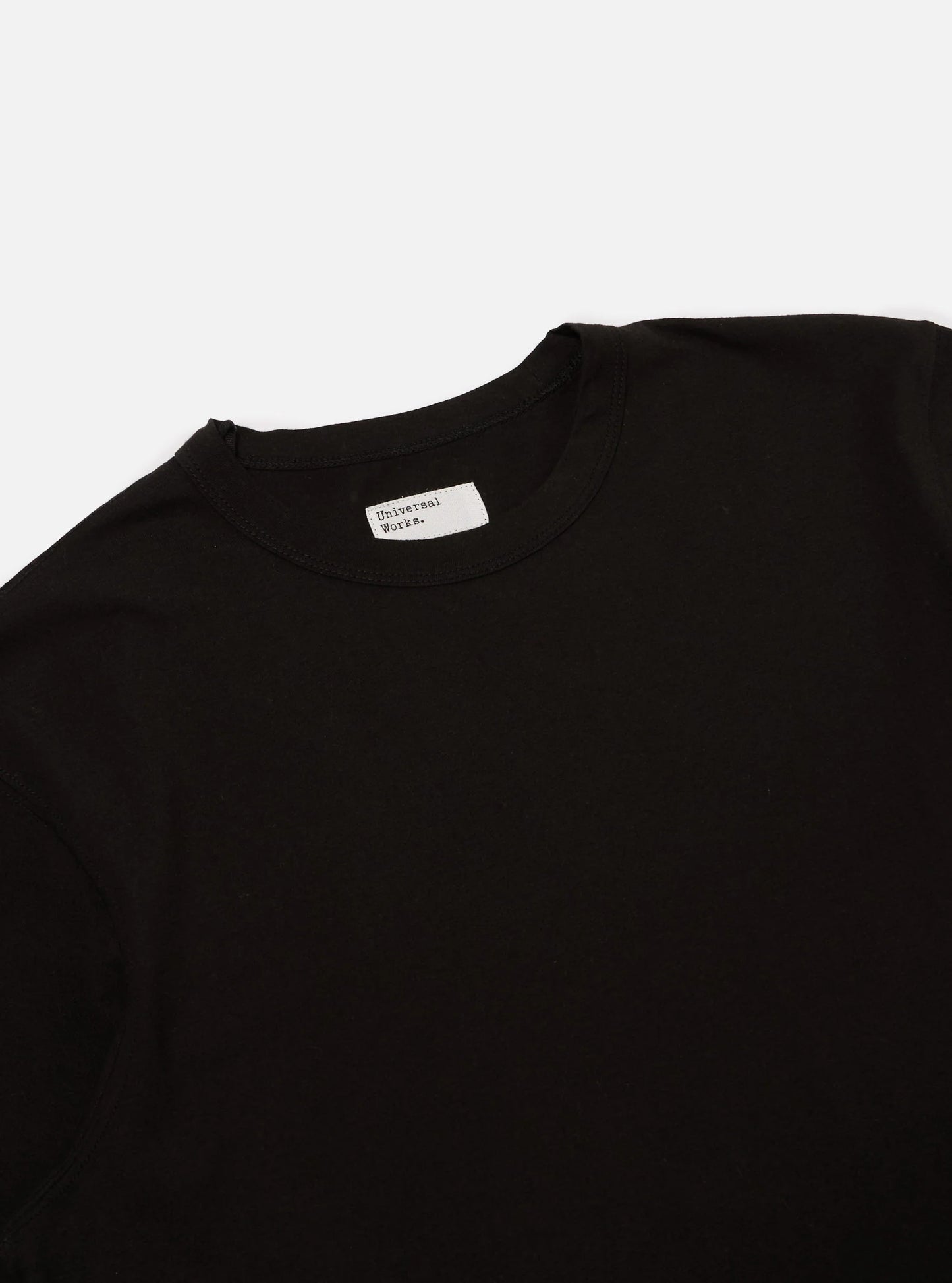 Universal Works Black Single Jersey Core Tee