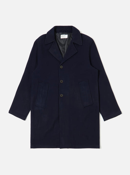 Universal Works Navy Mowbray Manhatten Coat