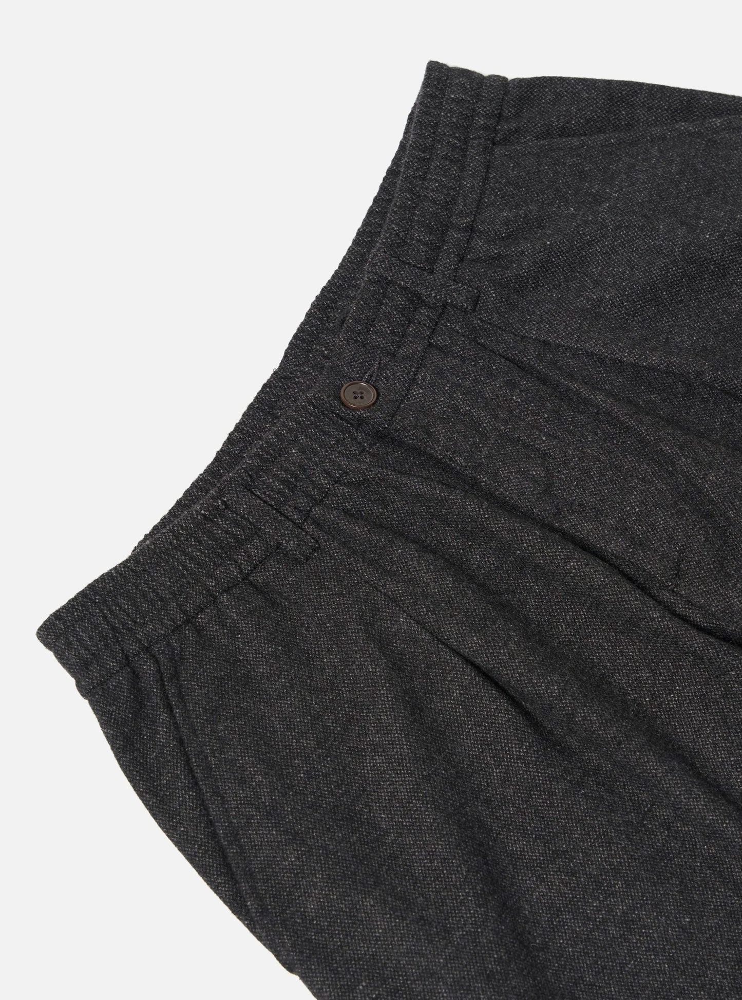 Universal Works Grey Anders Wool Upcycled Pleated Track Pant