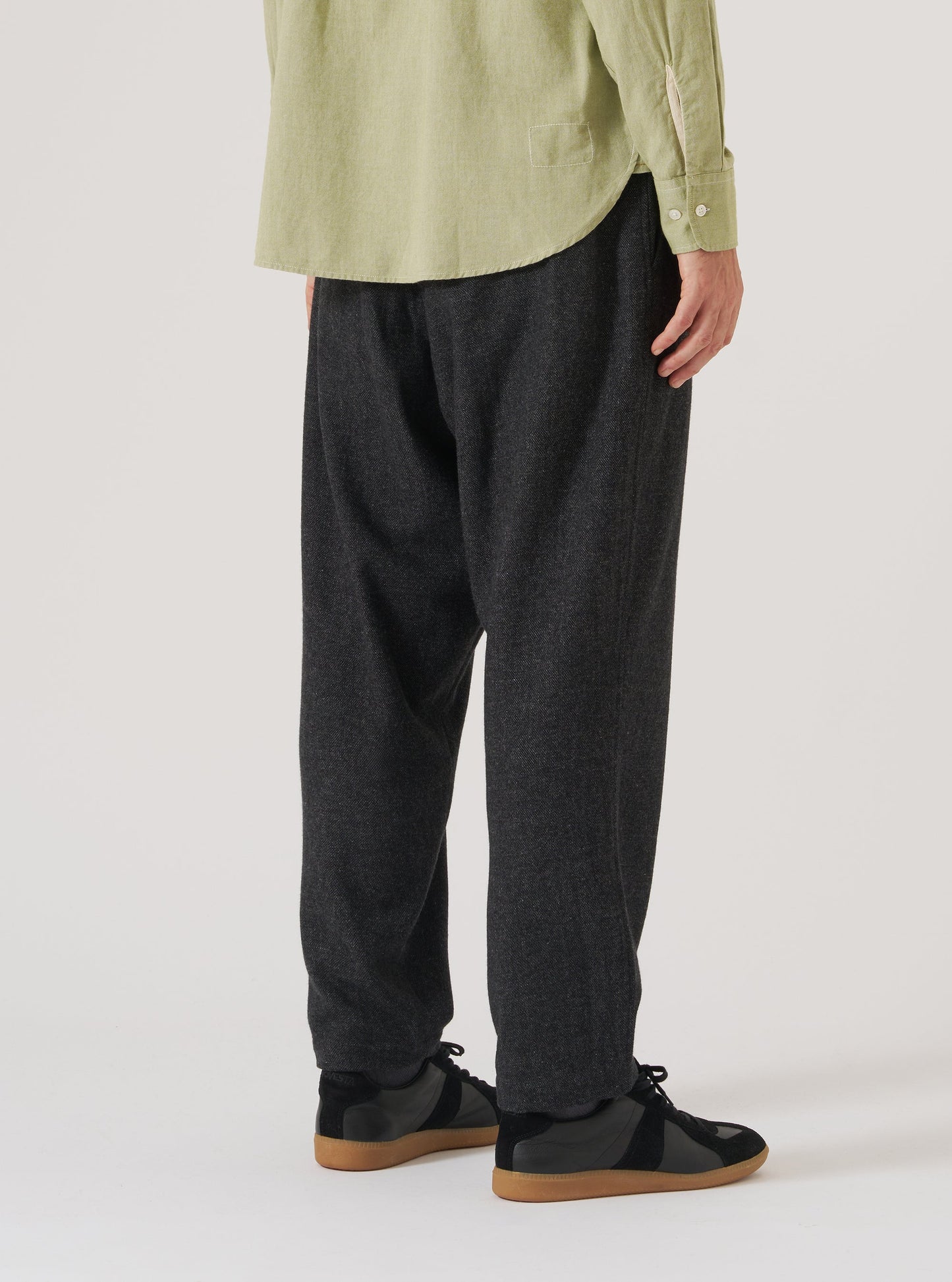 Universal Works Grey Anders Wool Upcycled Pleated Track Pant