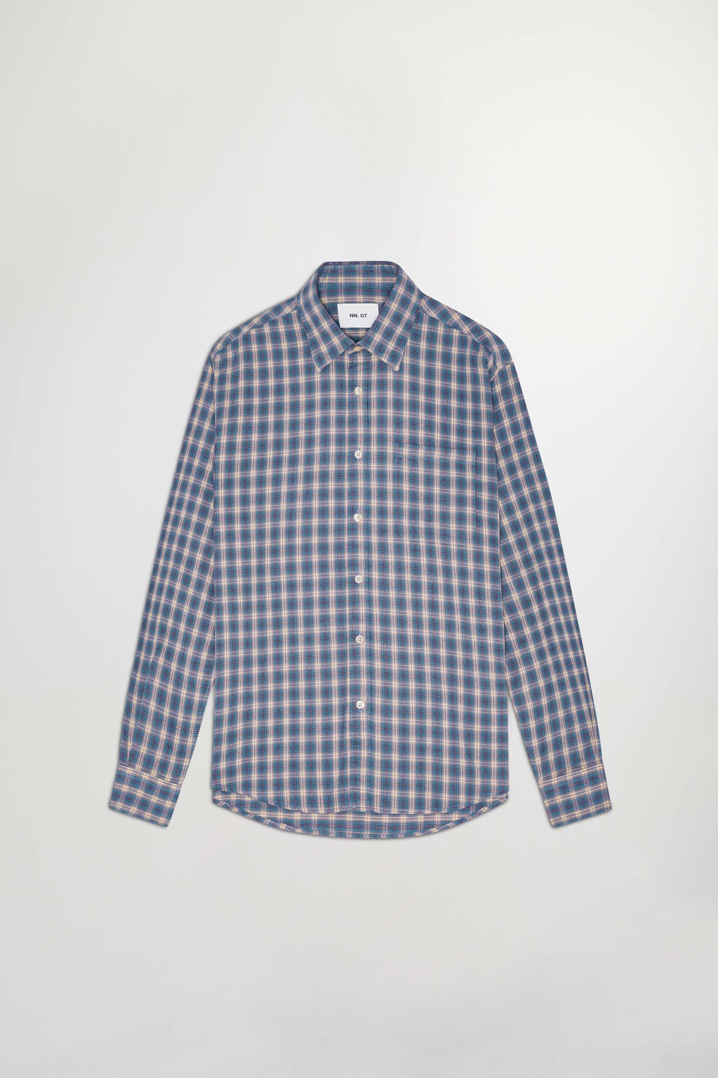 NN.07 Blue Check Deon Shirt