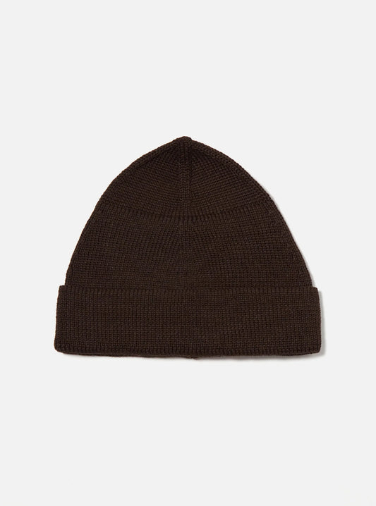 Universal Works Brown Merino Knit Watch Cap