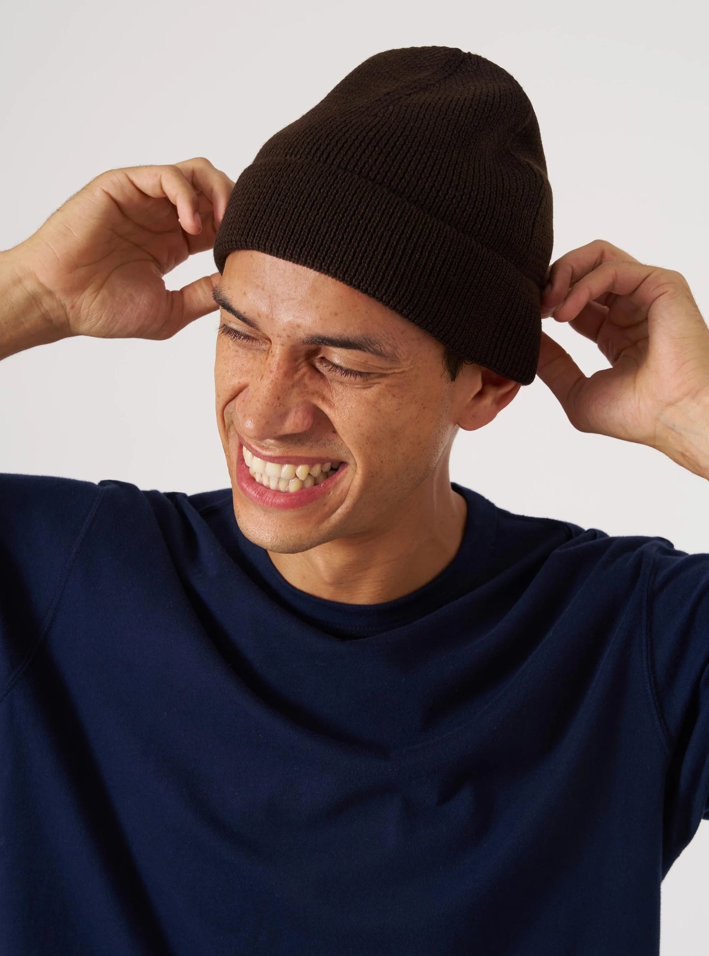 Universal Works Brown Merino Knit Watch Cap
