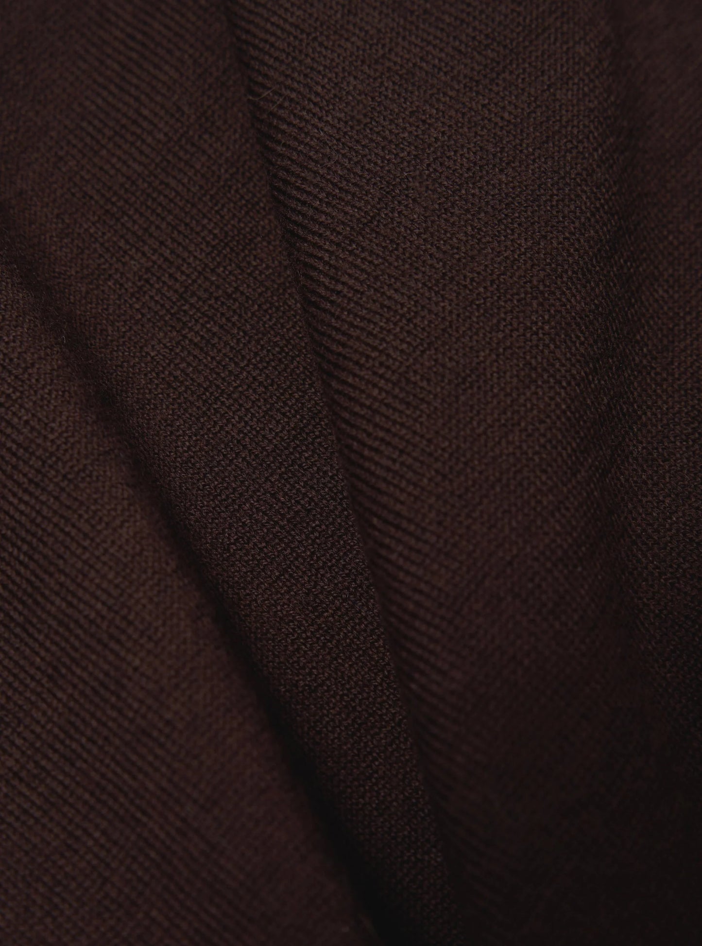 Universal Works Brown Merino L/S Pullover Knit Shirt