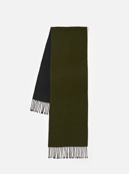 Universal Works Green/Black Double Sided Scarf