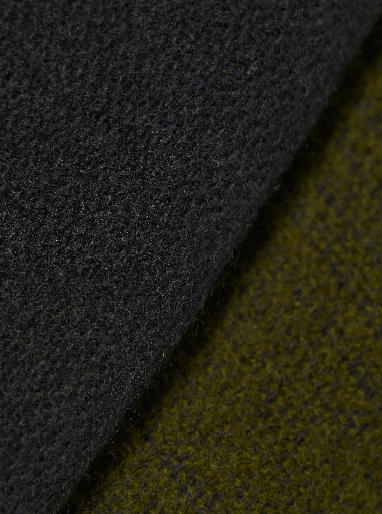 Universal Works Green/Black Double Sided Scarf