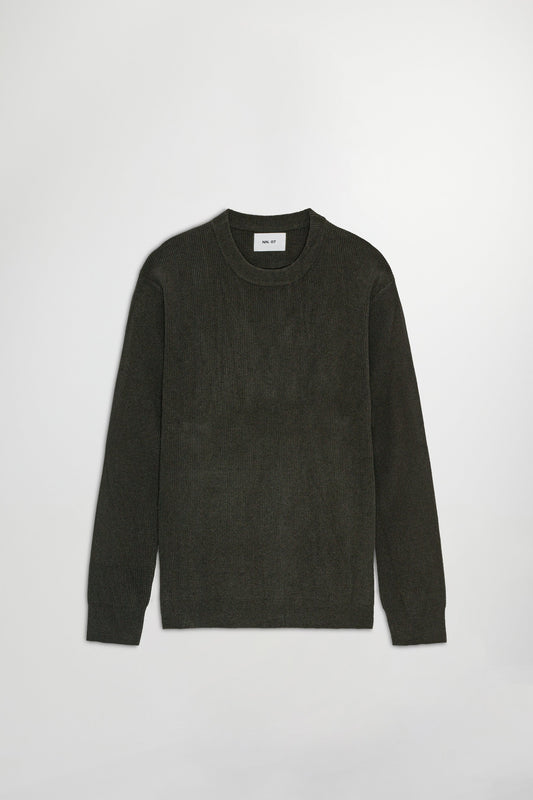 NN.07 Dark Army Danny Lightweight Knitted Jumper