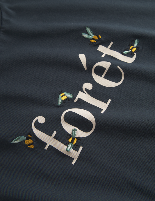 Forét Navy Amber Bee T-Shirt