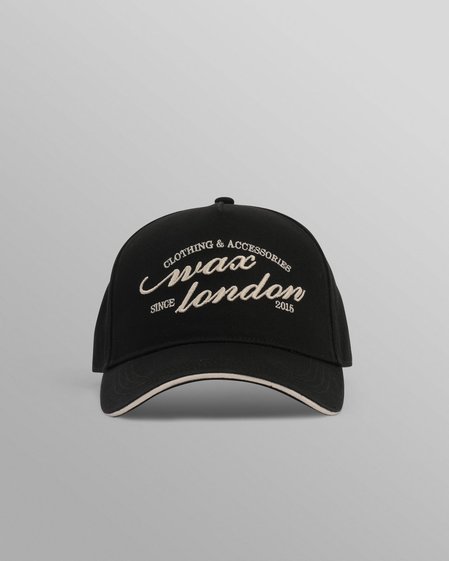 Wax London Black Dale Trucker Cap