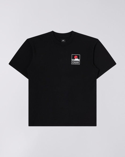 EDWIN Black Sunset On MT Fuji T-Shirt