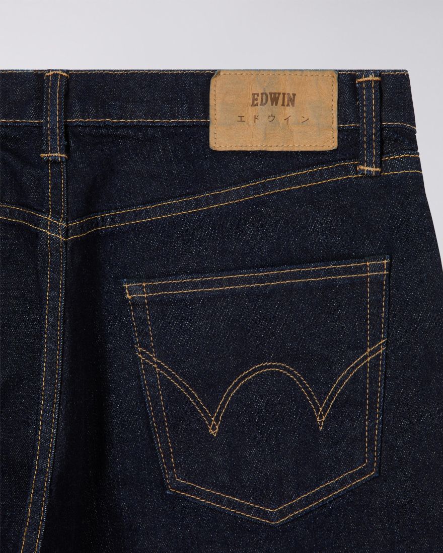 EDWIN Blue Rinsed Tapered Jeans