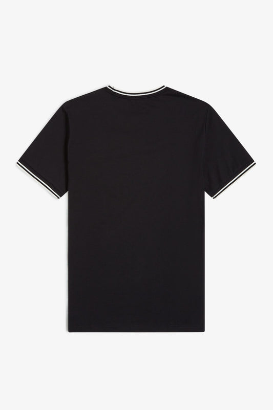 Fred Perry Black Twin Tipped T-Shirt