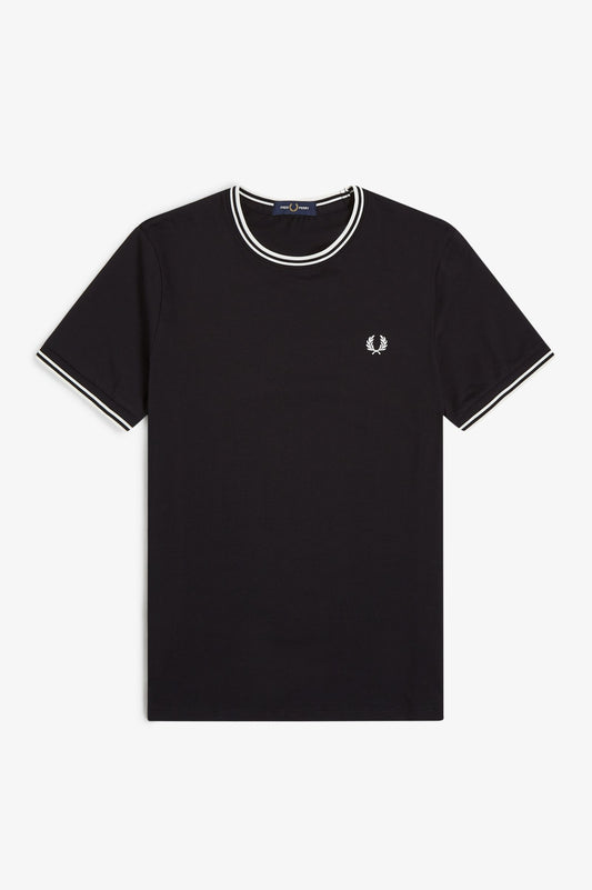 Fred Perry Black Twin Tipped T-Shirt