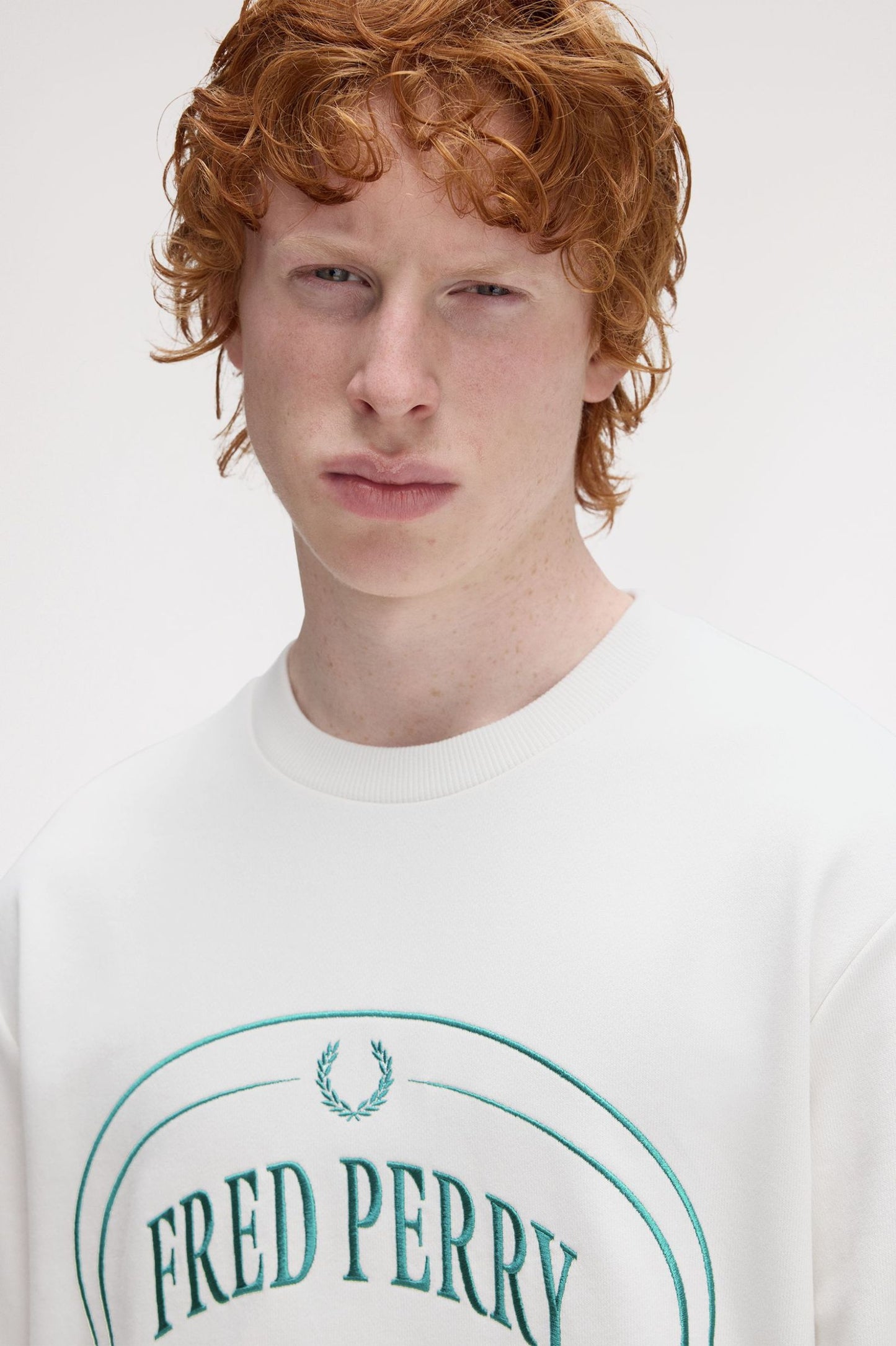 Fred Perry Snow White Chosen By Champions Sweatshirt