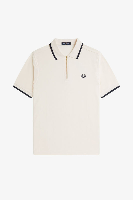 Fred Perry Silky Peach Crepe Pique Polo Shirt