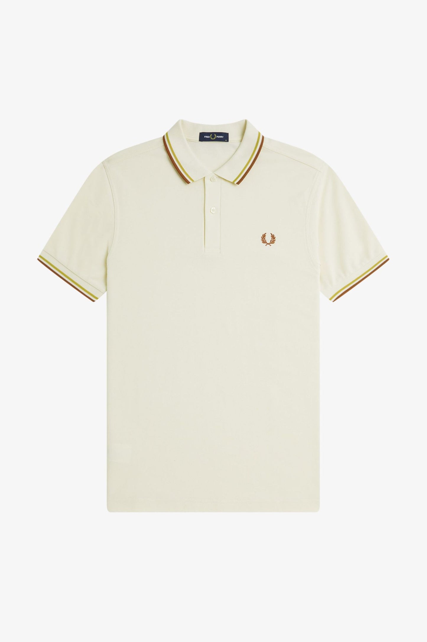 Fred Perry Ecru Twin Tipped Polo